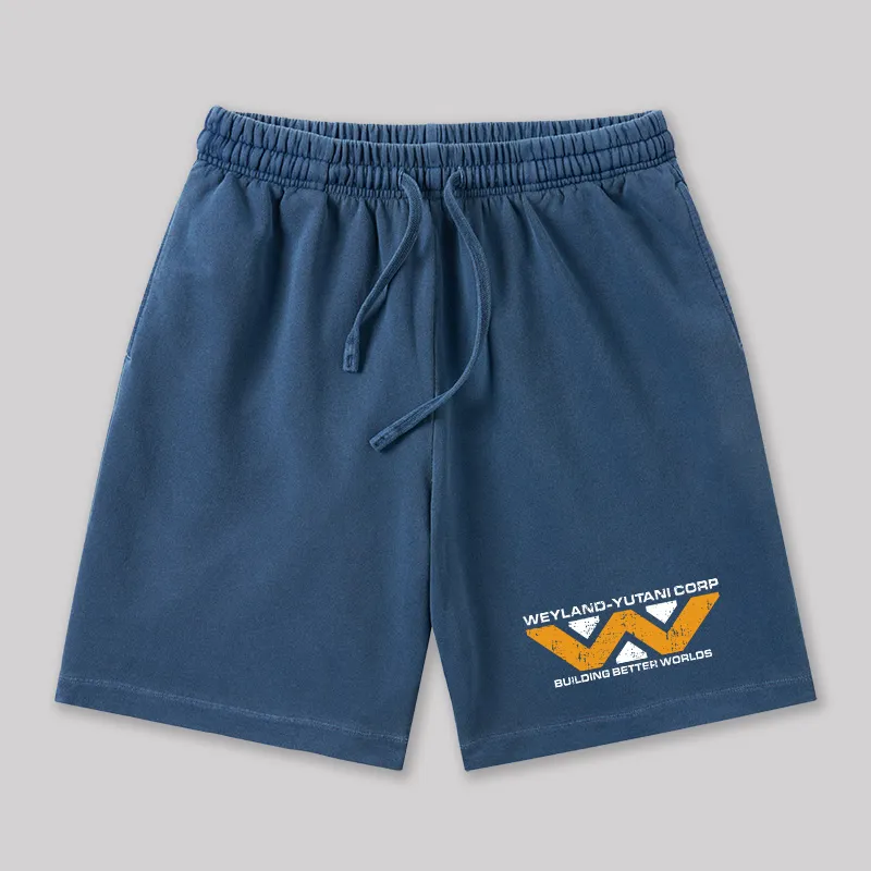 Weyland Yutani Corp Geeky Washed Shorts - Image 4