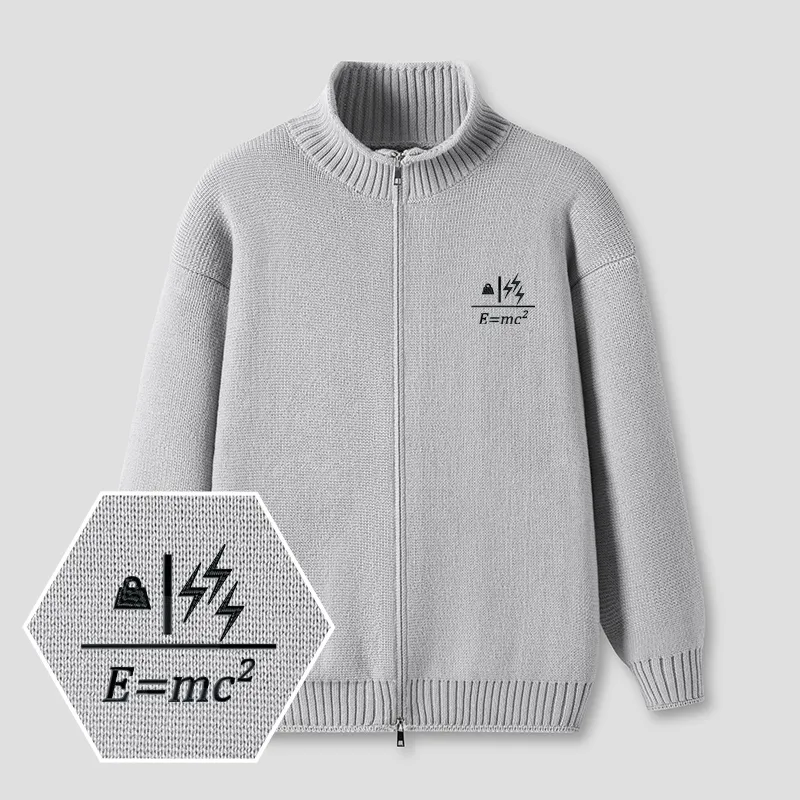 Alternative view of Mass to Energy Embroidered Full‑Zip Cardigan