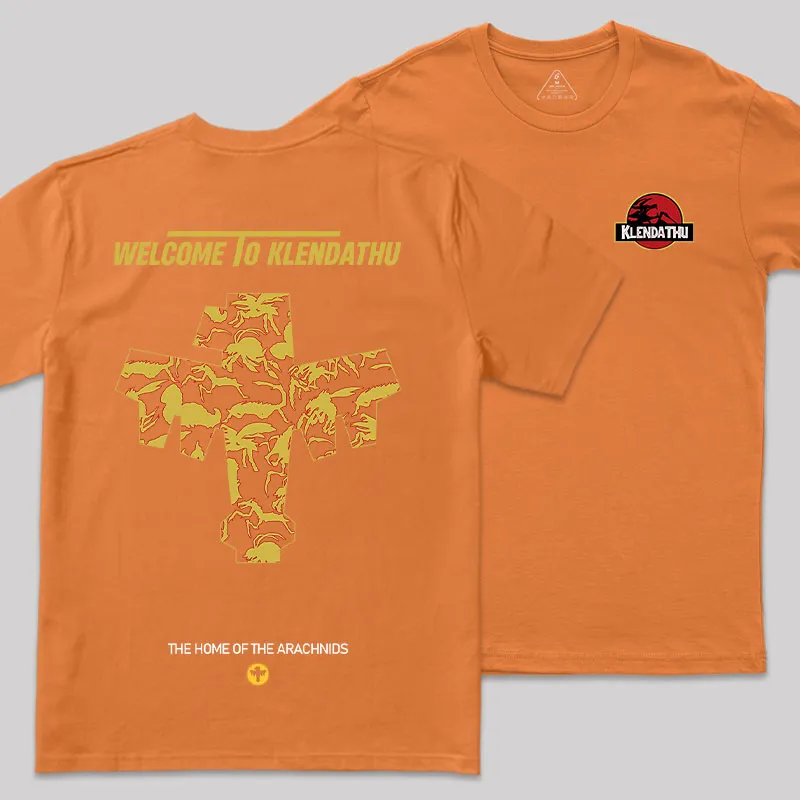 The Home Of The Arachnids Front and Back Printed Geek T-Shirt - Image 4