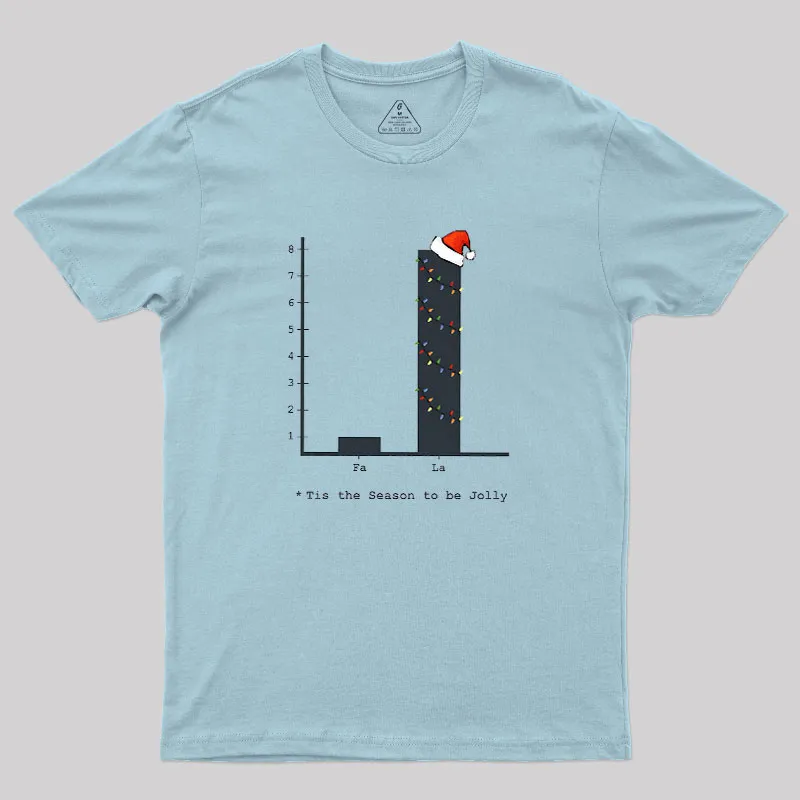 Christmas Carol Math Bar Graph Baseball ¾ Geek T-Shirt - Image 8