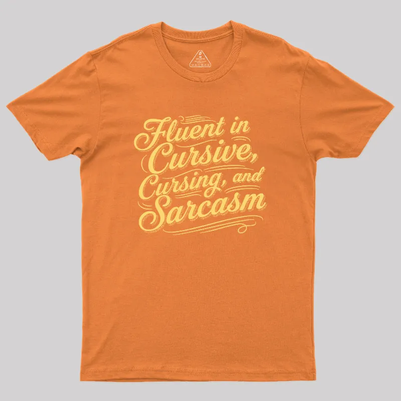 Fluent in Sass Geek T-Shirt - Image 6