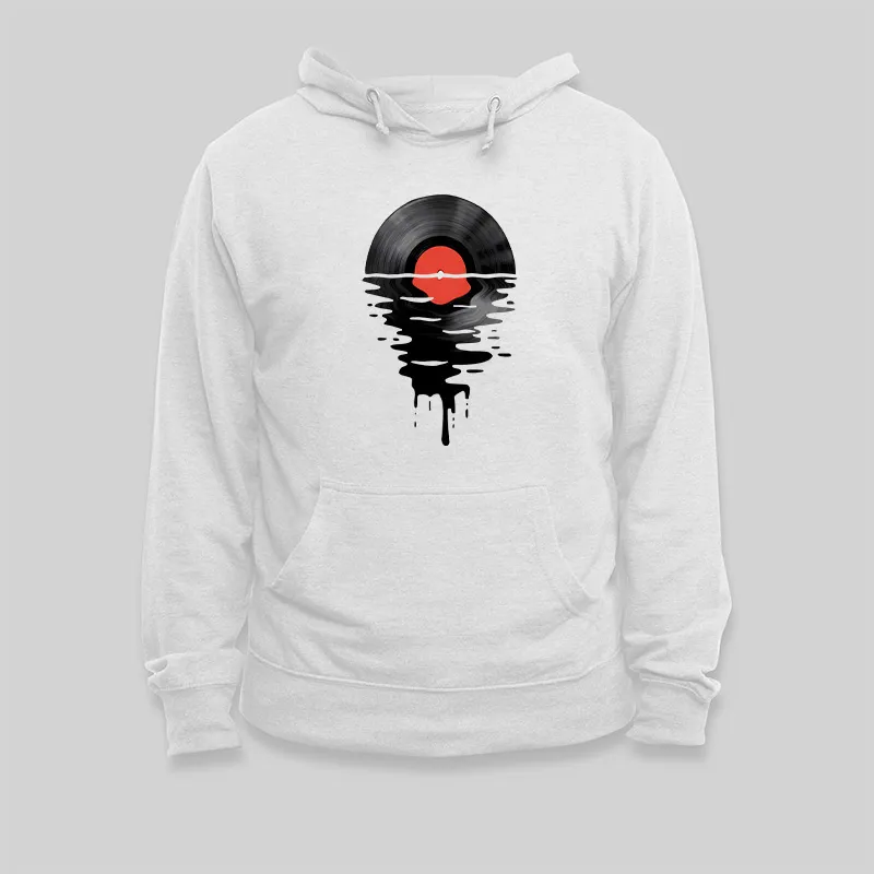 Vinyl LP Music Record Sunset Geek Hoodie - Image 5