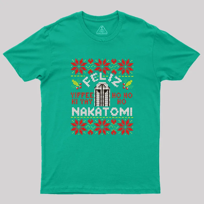 Feliz Nakatomi Sweater Geek T-Shirt - Image 6