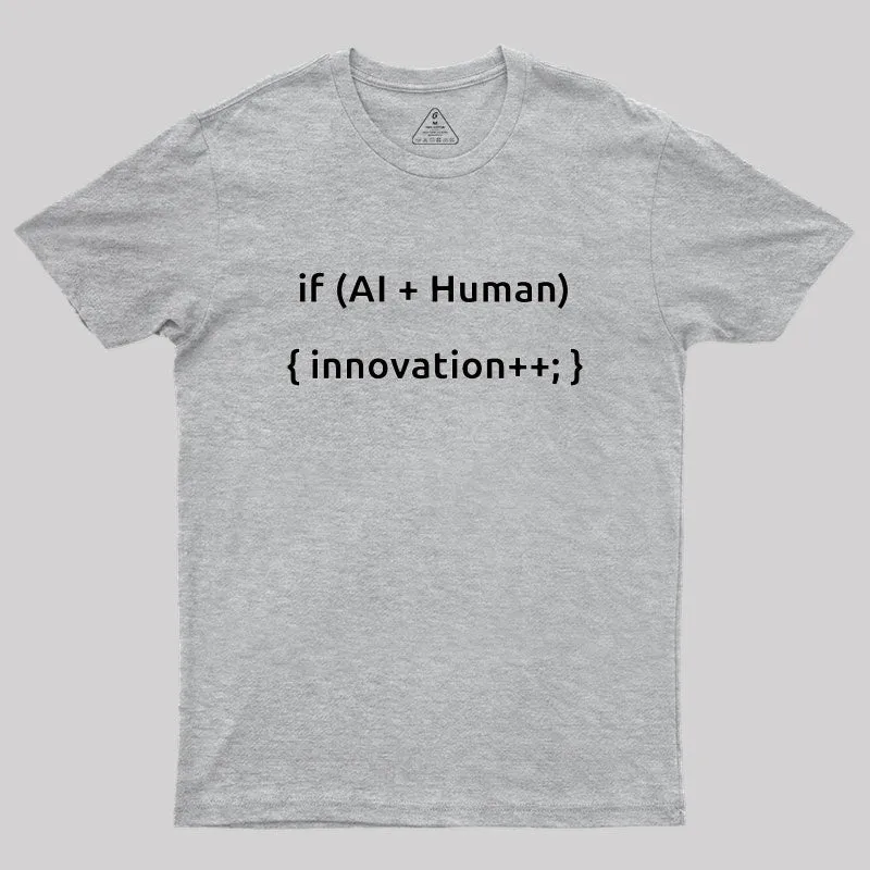 AI And Human Geek T-Shirt - Image 4