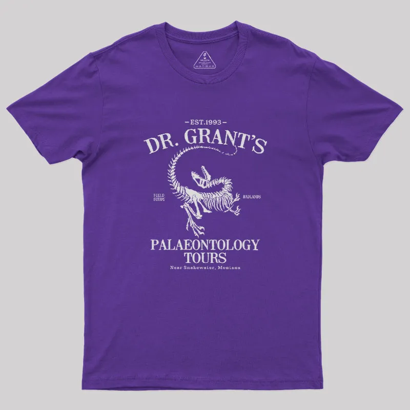 Dr. Grant's Fossil Tours Geek T-Shirt - Image 8