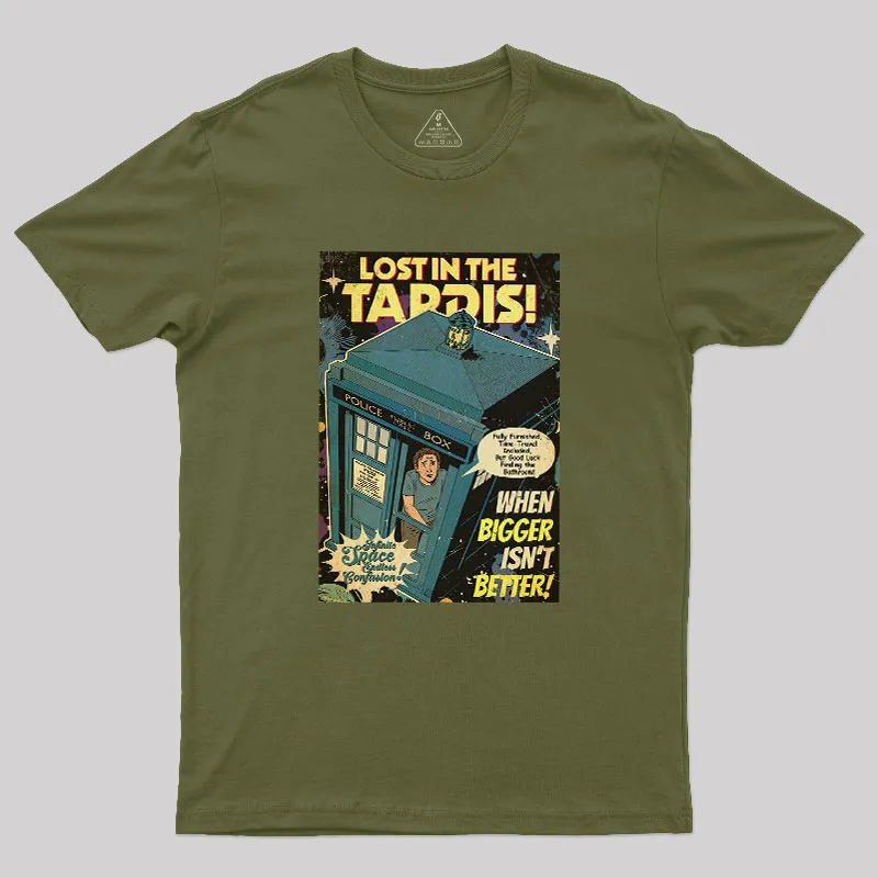Lost in the TARDIS Geek T-Shirt - Image 3