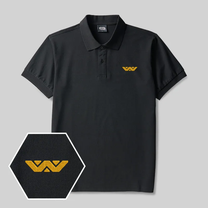 Weyland Corp Geek Embroidered Polo Shirts