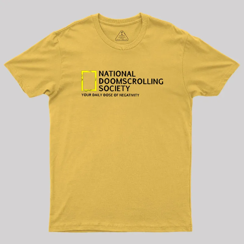 National Doomscrolling Society Geek T-Shirt - Image 6