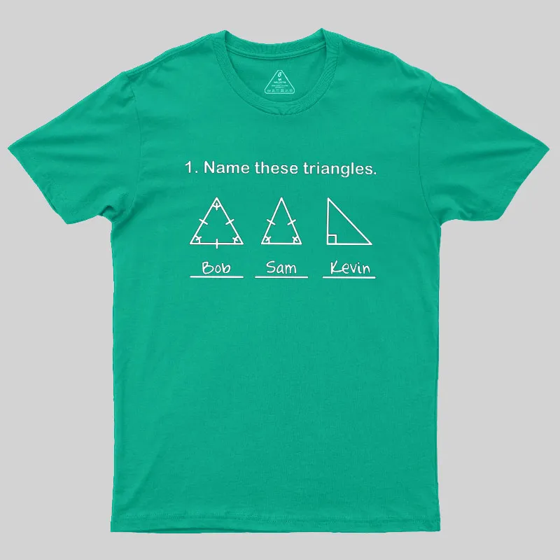 Name These Triangles Geek T-Shirt - Image 10