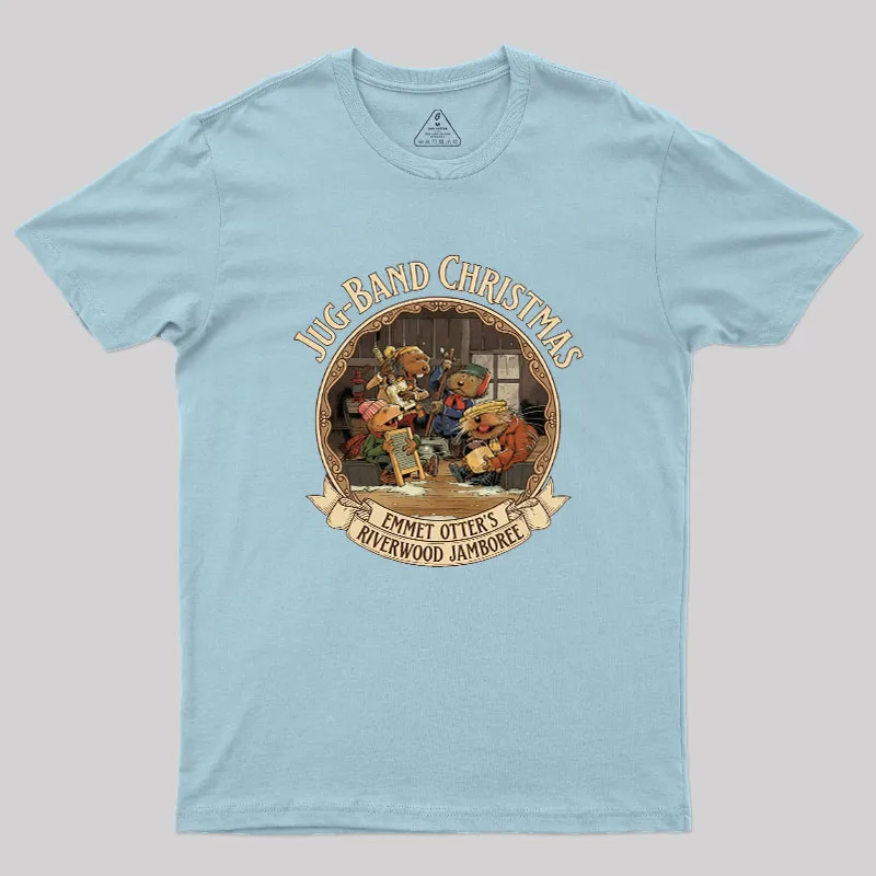 Emmet Otters Jug Band Christmas Geek T-Shirt - Image 9