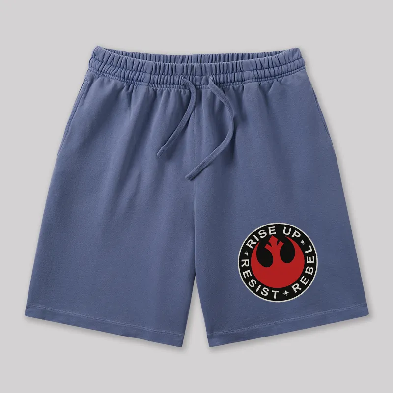 Resist Rebel Rise Up Geeky Washed Shorts - Image 6