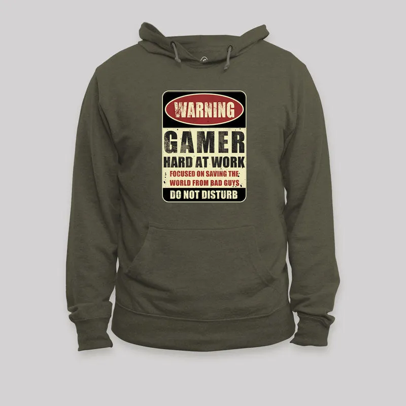 Warning Gamer Geek Hoodie - Image 3
