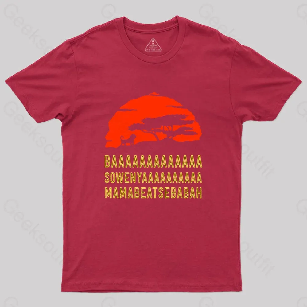 Baaa Sownyaaa Mamabeatsebabah T-Shirt - Image 4