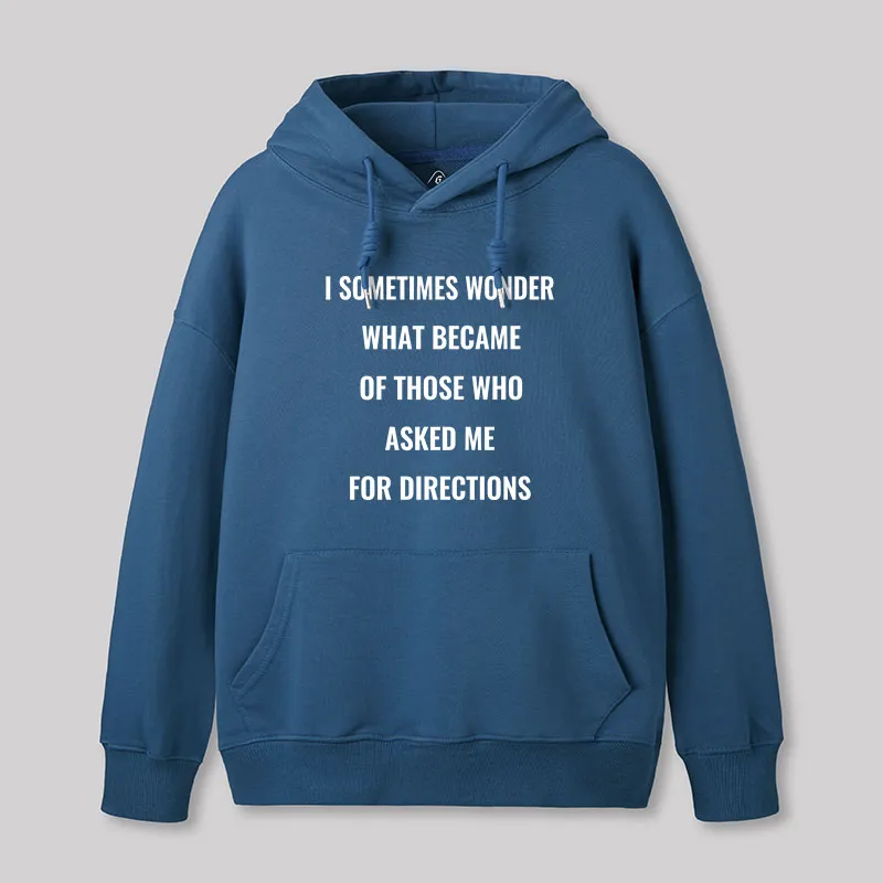 Alternative view of Asking For Directions Geek Hoodie