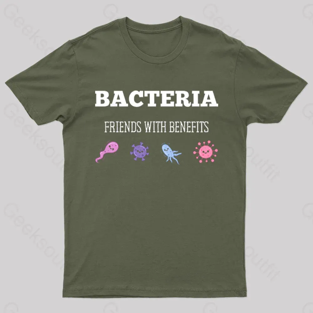 Bacteria Friends With Benefits Geek T-Shirt - Image 3