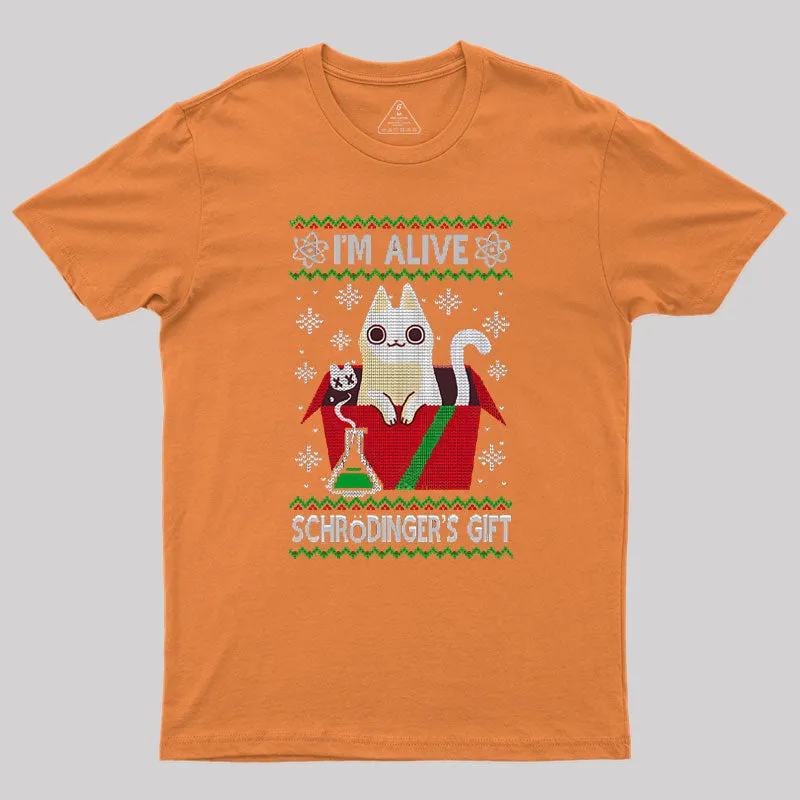 Schr?dinger's Gift Geek T-Shirt - Image 5