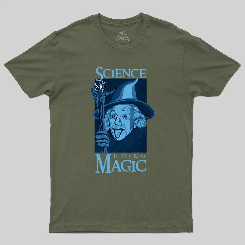 Science Is The Real Magic V2 Geek T-Shirt - Image 3