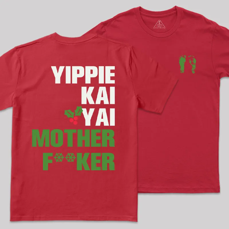 Yippie Kai-Yay Front and Back Printed Geek T-Shirt - Image 2