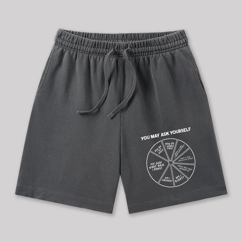 You May Ask Yourself Geeky Washed Shorts - Image 2