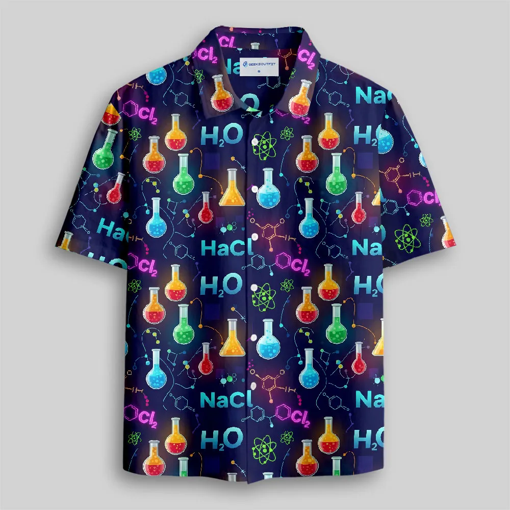 Chemistry Night Delight Button Up Pocket Shirt