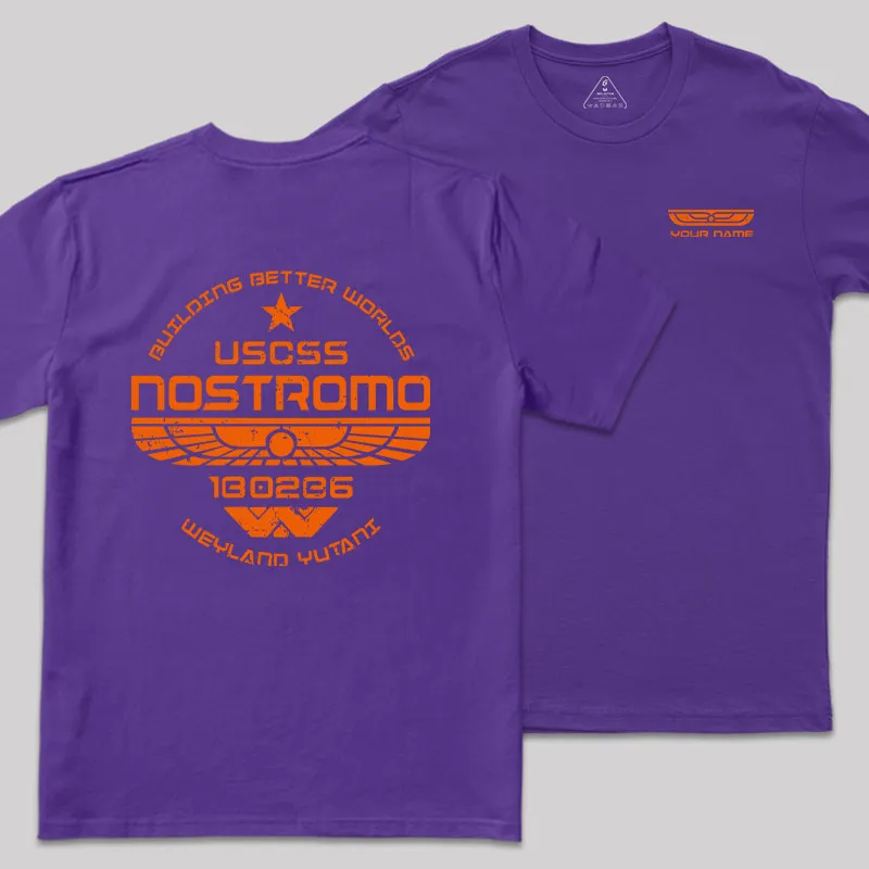 Personalized USCSS Nostromo Geek T-Shirt - Image 7