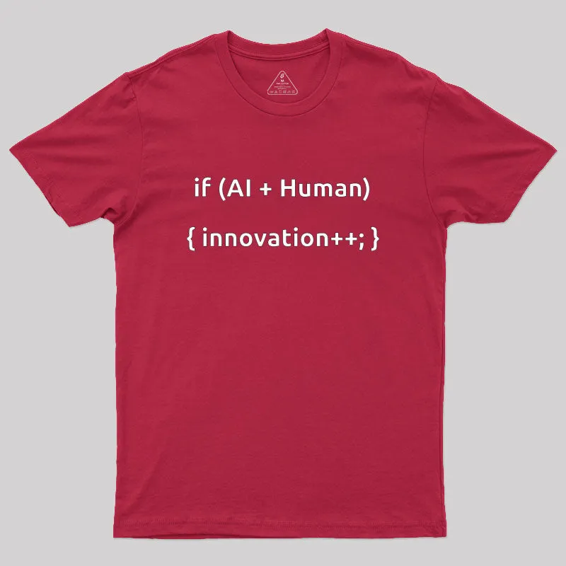 AI And Human Geek T-Shirt - Image 5