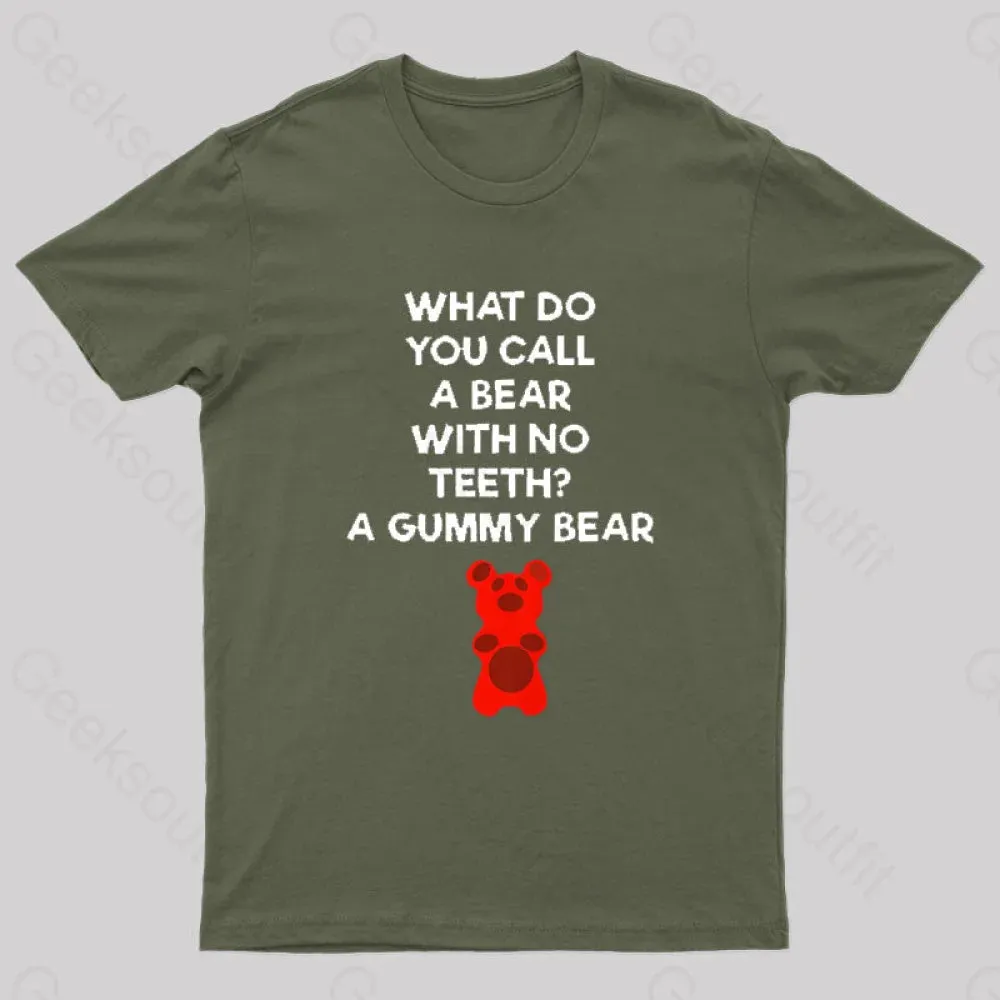 Bear With No Teeth Geek T-Shirt - Image 2
