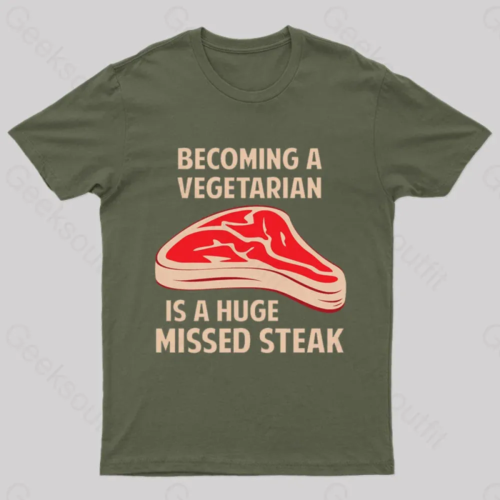 Becoming A Vegetarian Nerd T-Shirt - Image 2