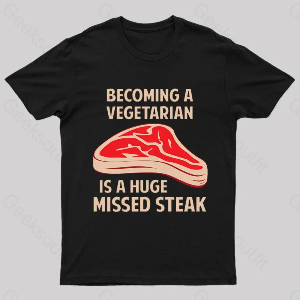 Becoming A Vegetarian Nerd T-Shirt
