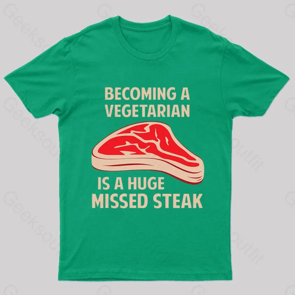 Becoming A Vegetarian Nerd T-Shirt - Image 4