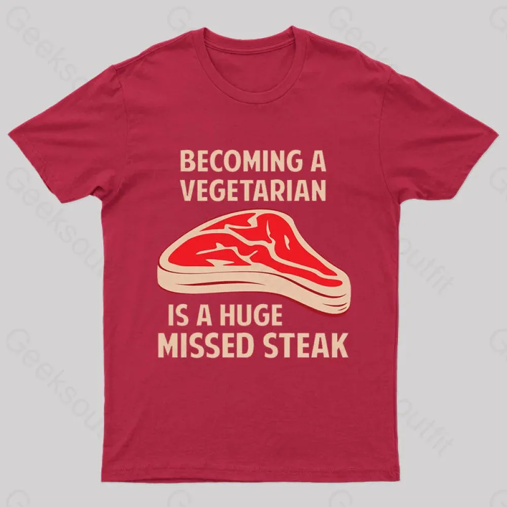 Becoming A Vegetarian Nerd T-Shirt - Image 5