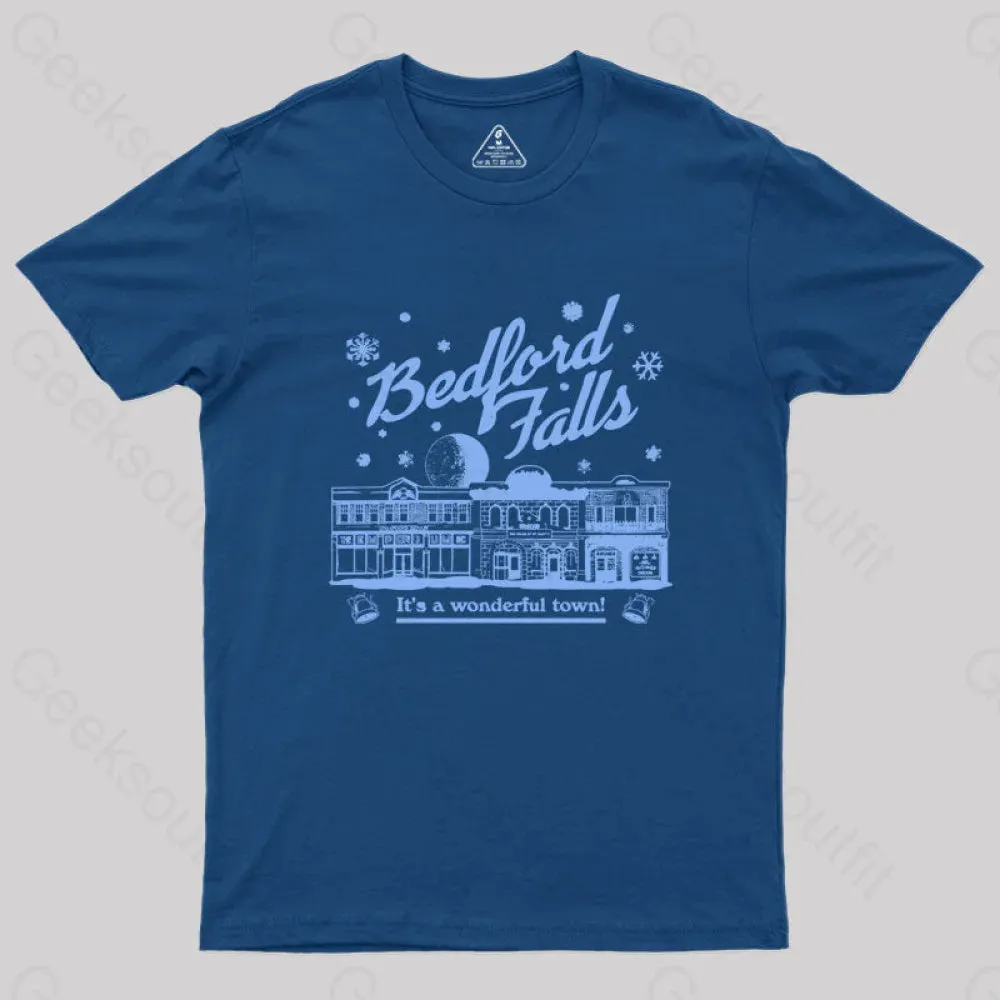 Bedford Falls is Wonderful! Geek T-Shirt - Image 2