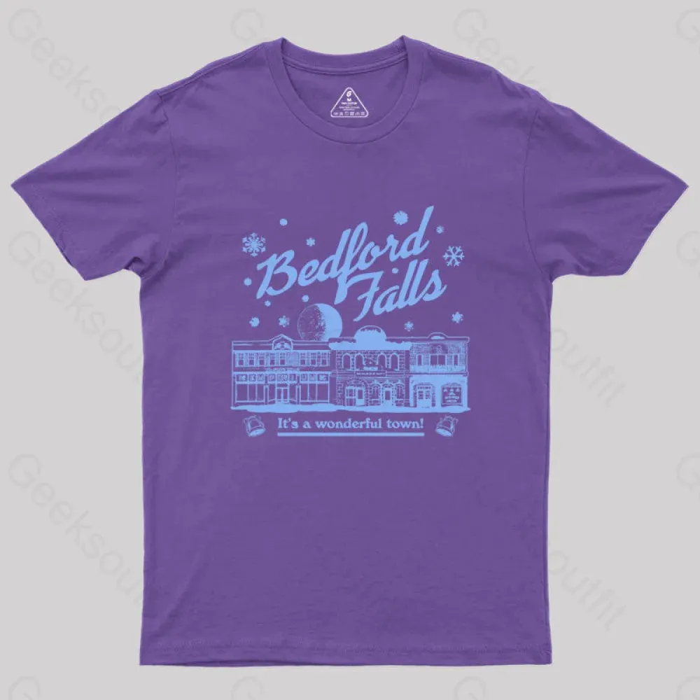 Bedford Falls is Wonderful! Geek T-Shirt - Image 6