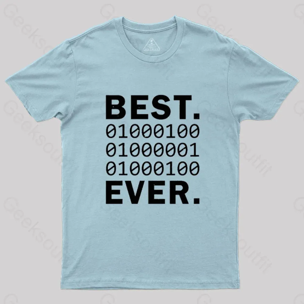 Best Dad Ever in Binary Code T-Shirt - Image 6