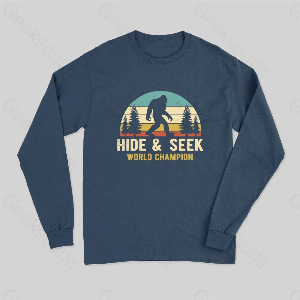 Bigfoot - Hide And Seek World Champion Long Sleeve T-Shirt - Image 2