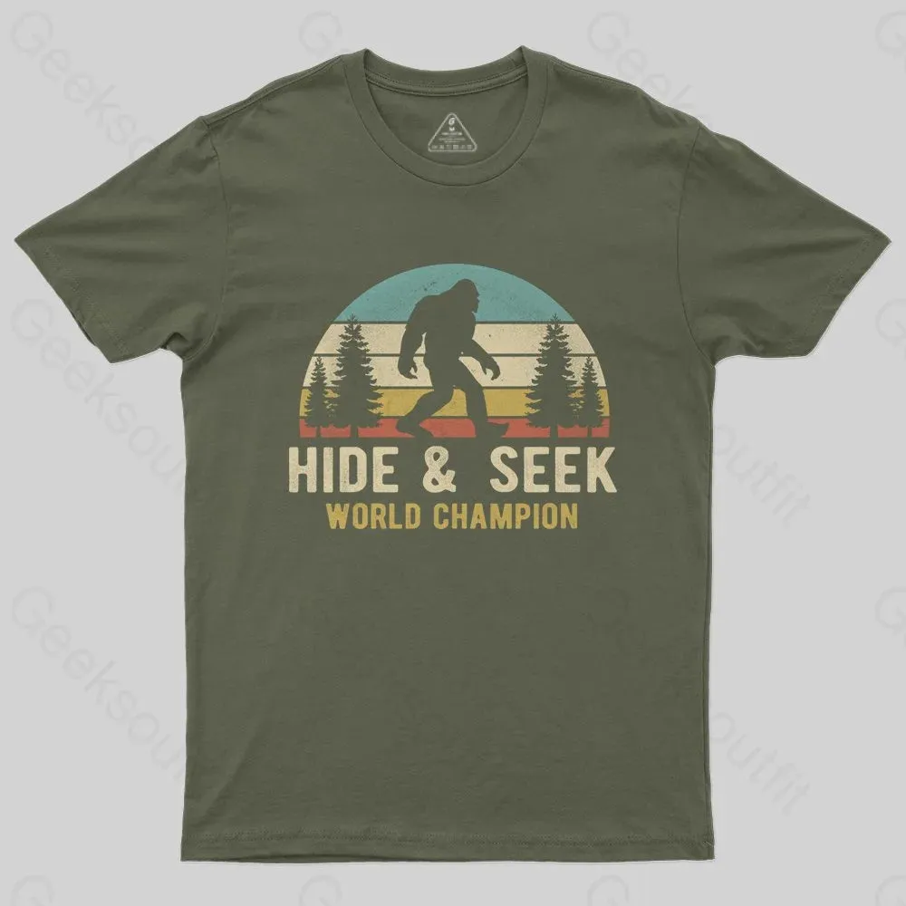 Bigfoot - Hide And Seek World Champion T-Shirt - Image 3