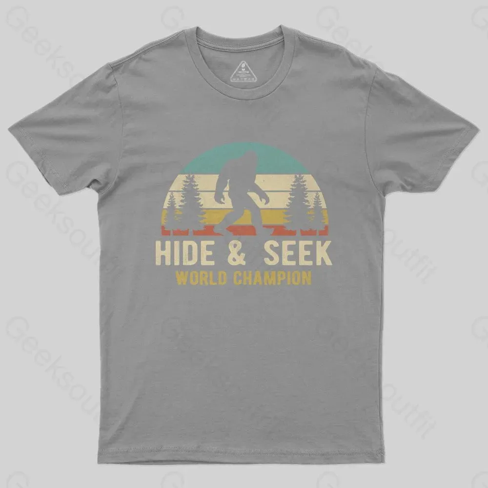 Bigfoot - Hide And Seek World Champion T-Shirt - Image 4