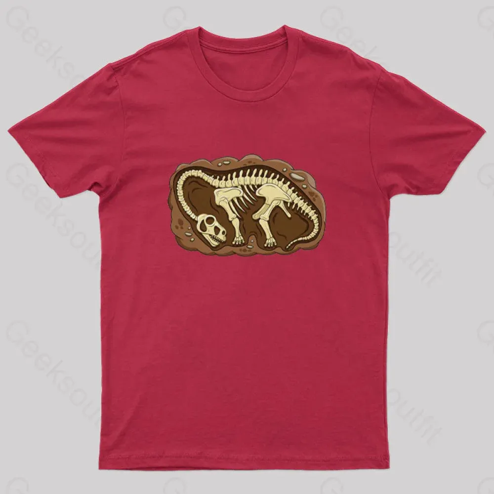 Biology Dinosaur Fossils Geek T-Shirt - Image 3