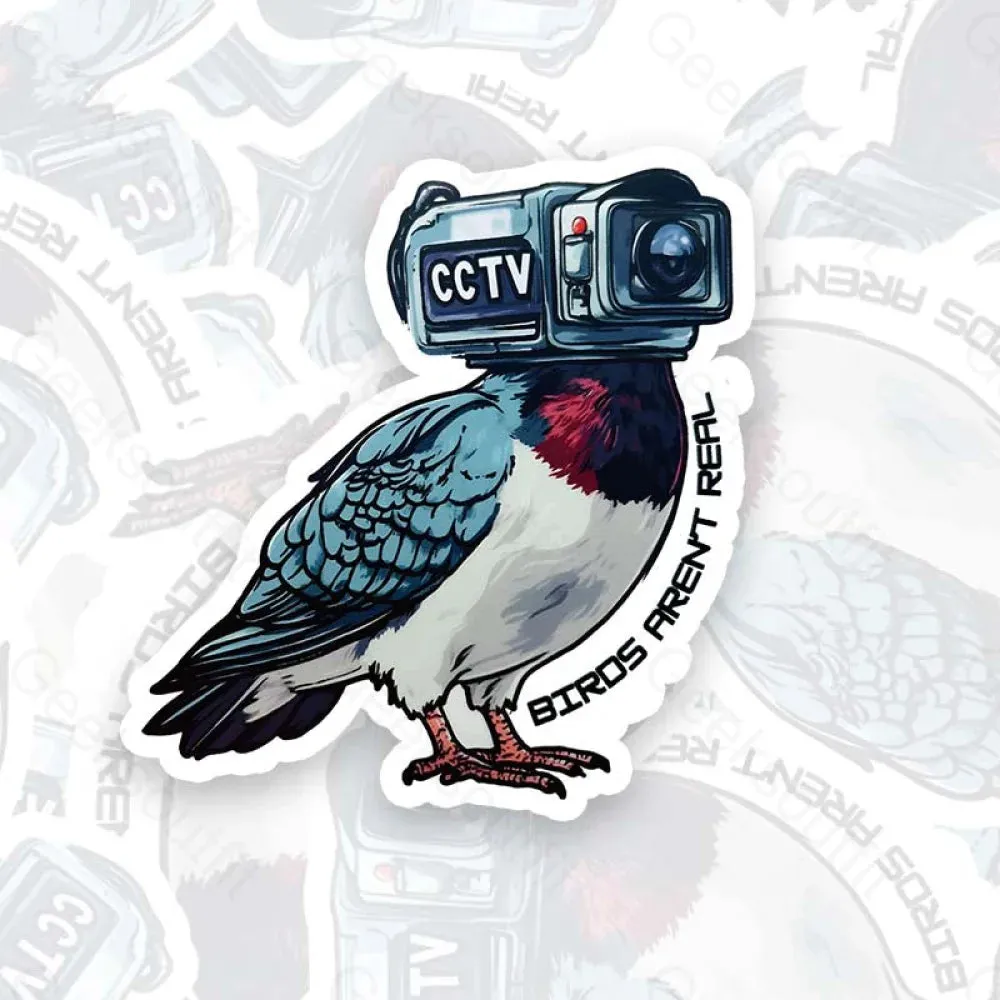 Birds Aren’t Real Conspiracy Theory Geek Sticker