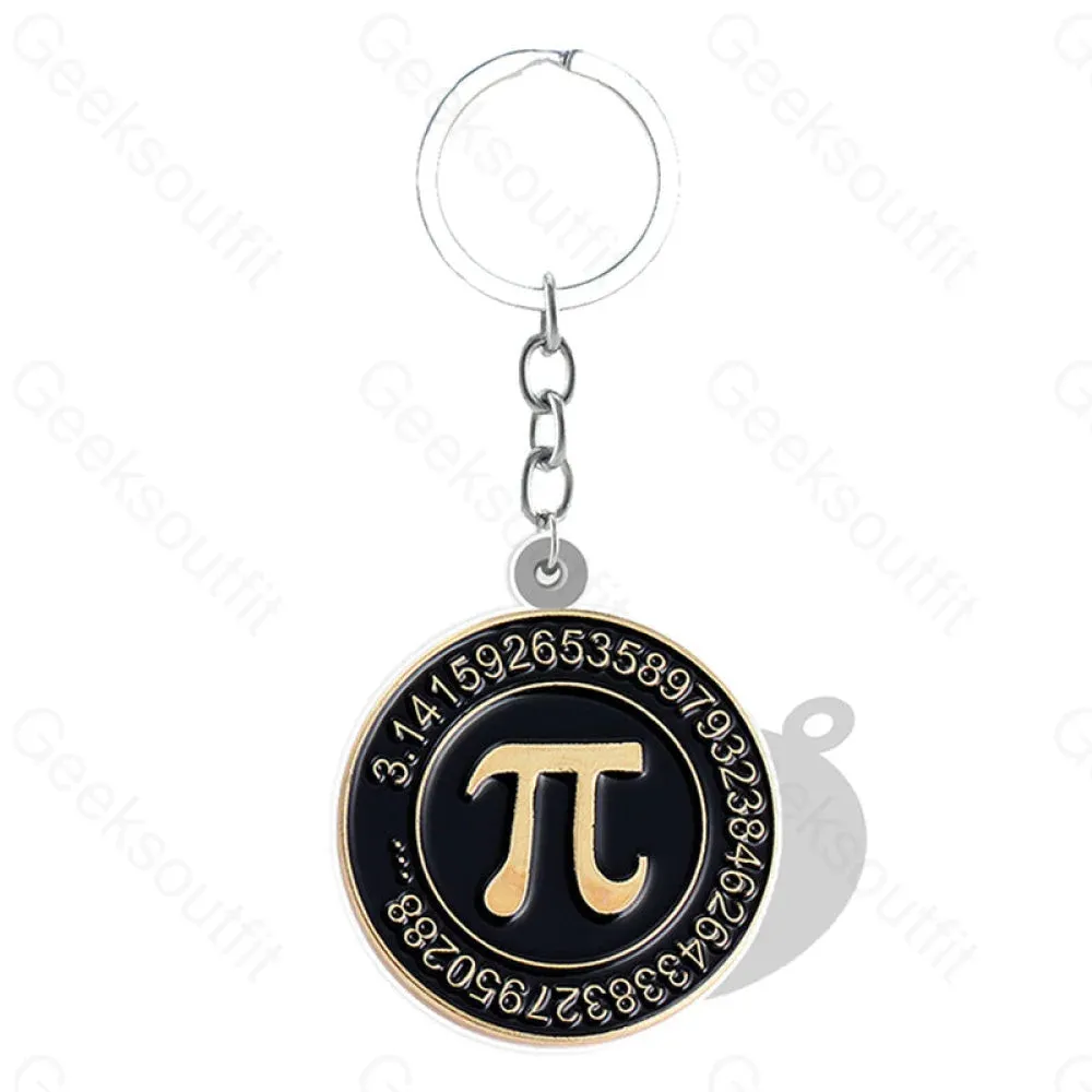 Black Chemistry Math Elements Keychain - Image 2