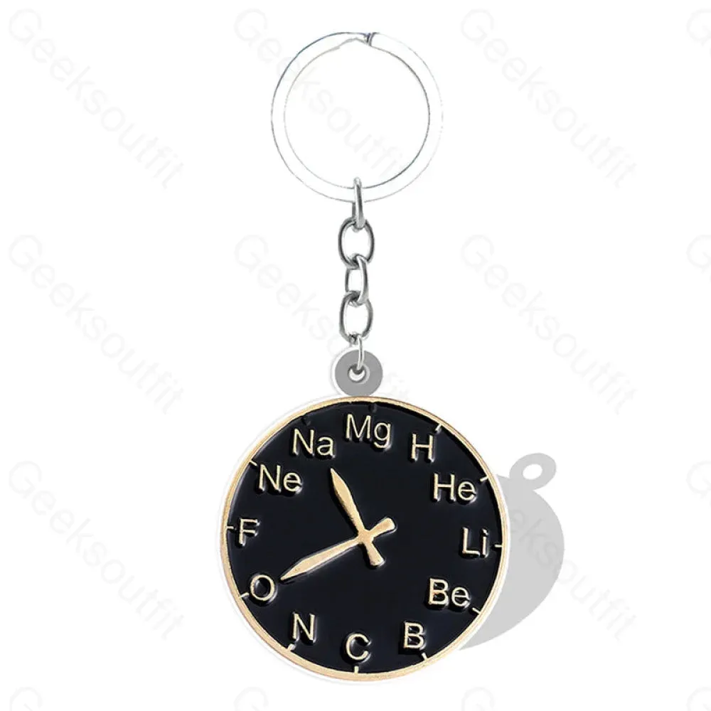 Black Chemistry Math Elements Keychain - Image 3
