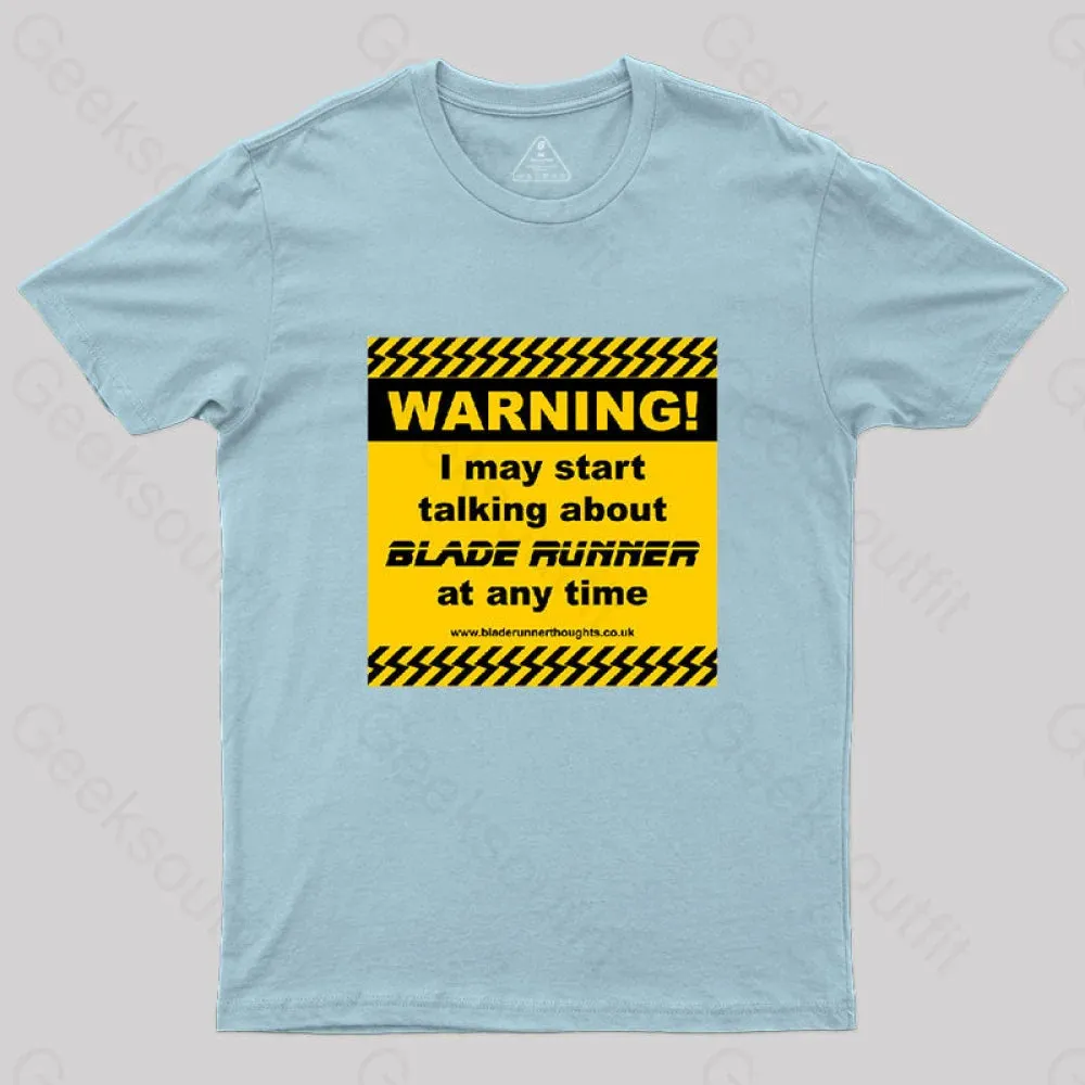 Blade Runner Warning 01 T-Shirt - Image 6