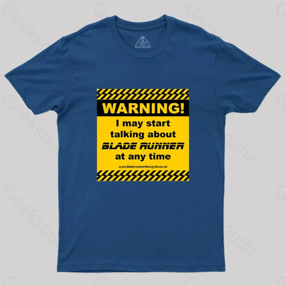 Blade Runner Warning 01 T-Shirt - Image 4