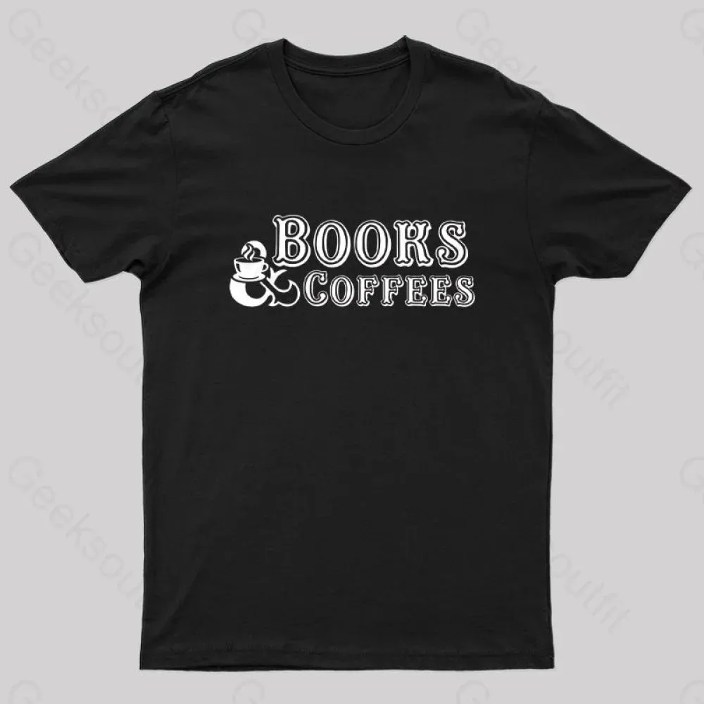 Books And Coffees Nerd T-Shirt - Image 3