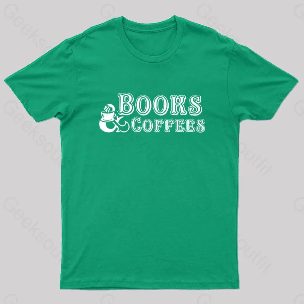 Books And Coffees Nerd T-Shirt - Image 5