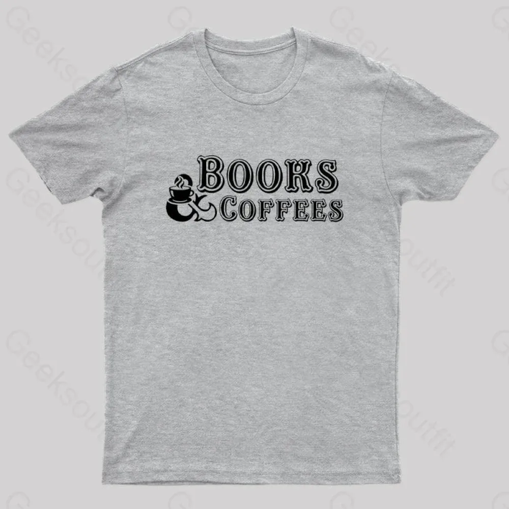 Books And Coffees Nerd T-Shirt - Image 7