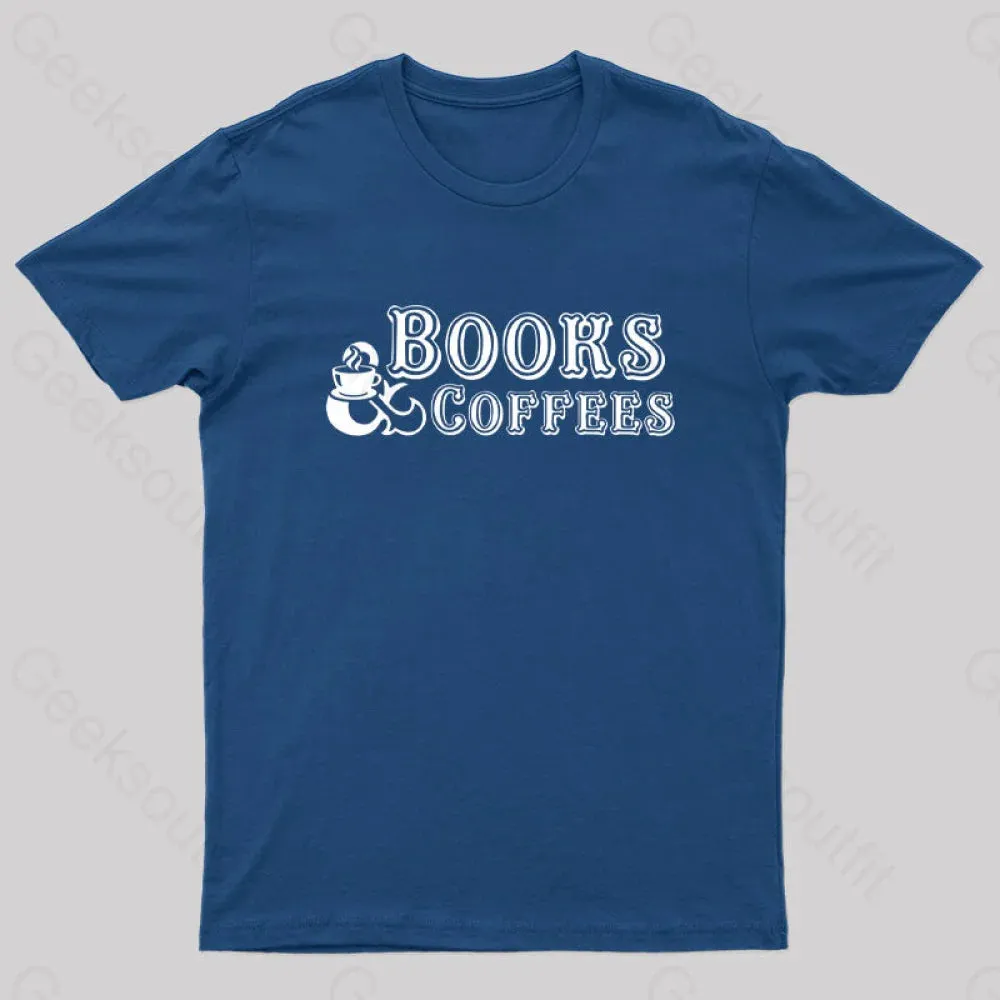 Books And Coffees Nerd T-Shirt - Image 2
