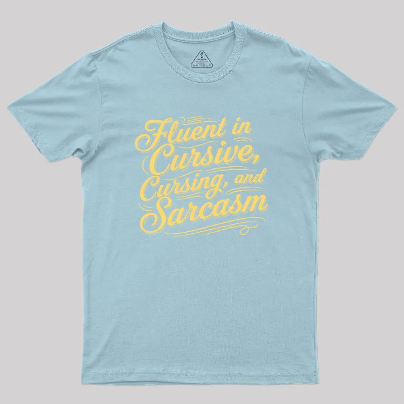 Fluent in Sass Geek T-Shirt - Image 8