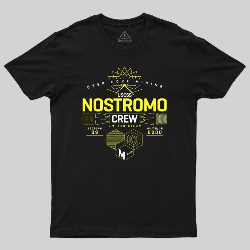 Alternative view of Deep Core Mining Nostromo Alien Geek T-Shirt