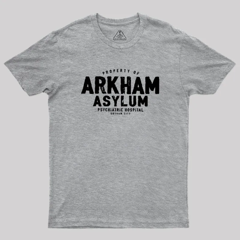 Arkham Asylum Geek T-Shirt - Image 4